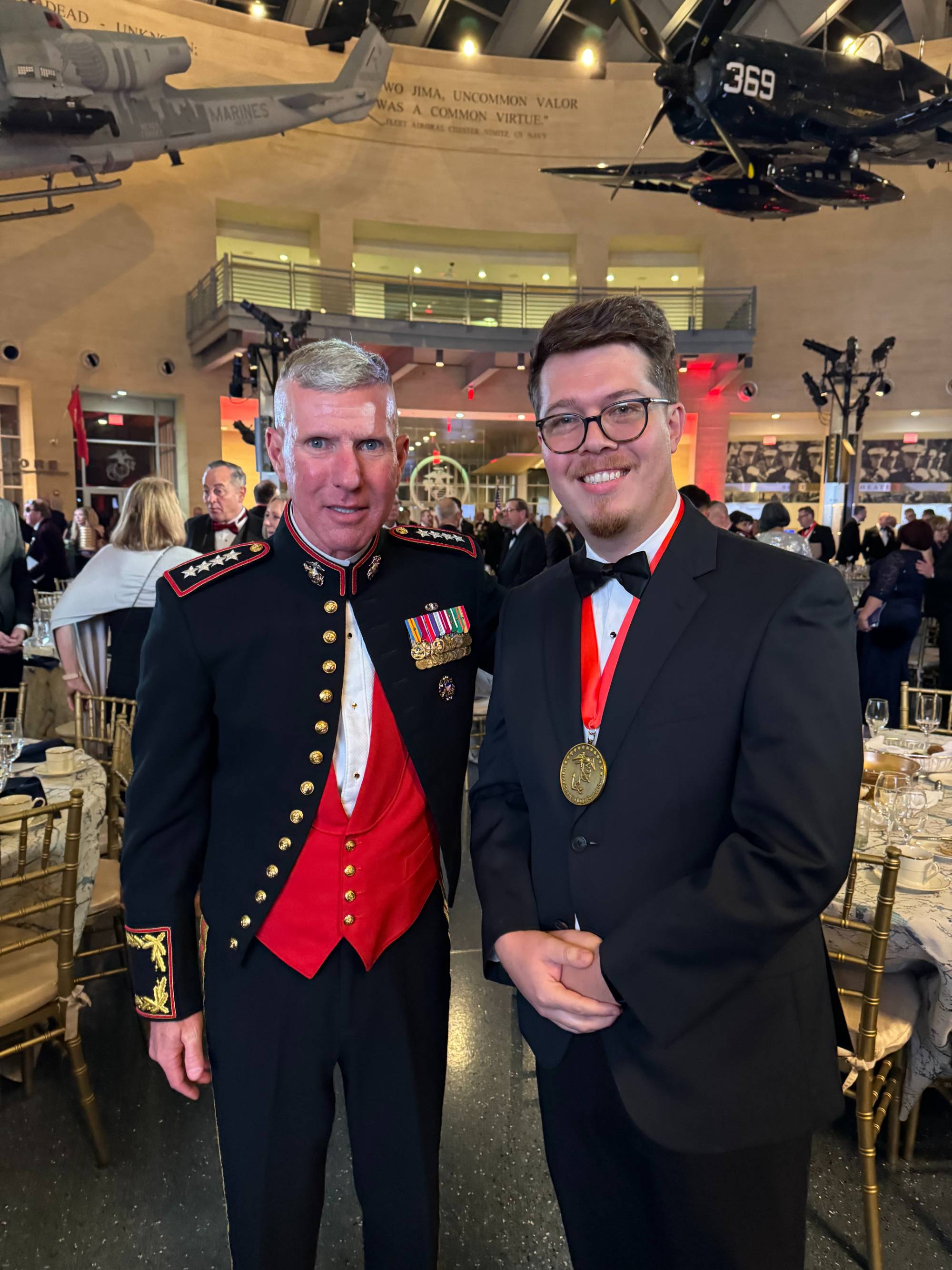 James Gregory with with Commandant of the Marine Corps, General Eric Smith