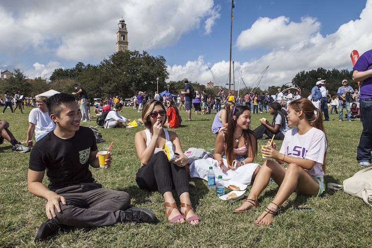 students at fallfest