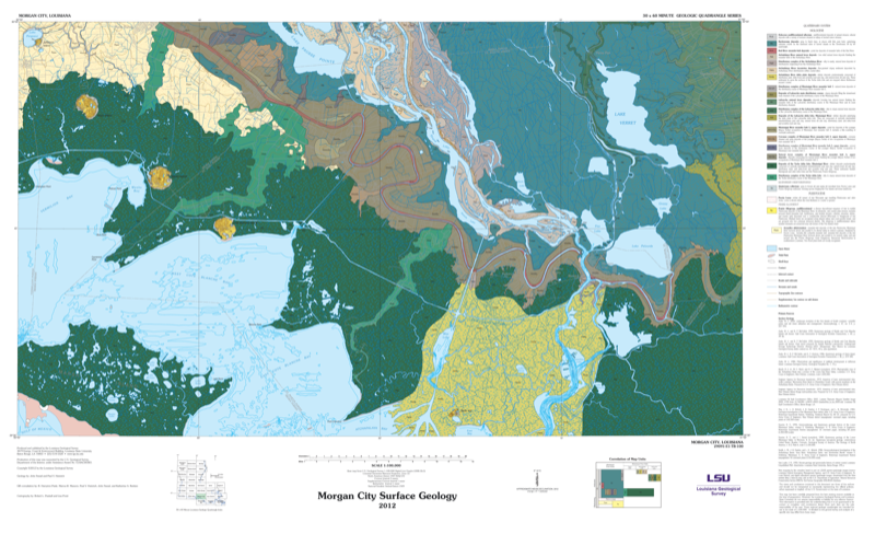 Morgan City Surface Geology