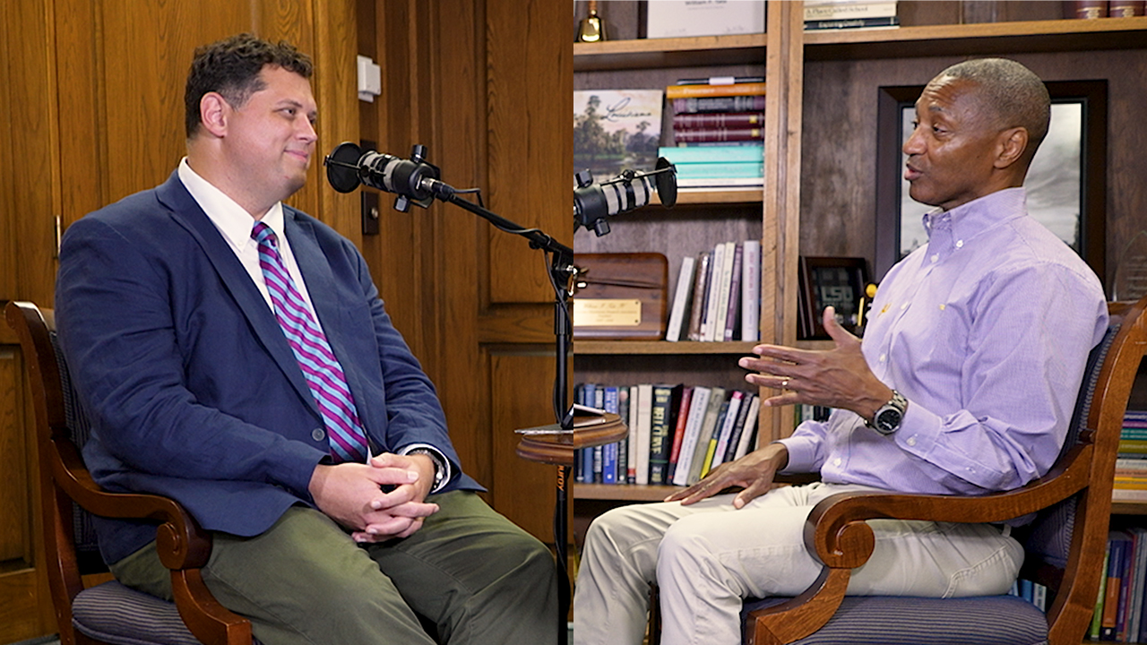 President Tate interviews Dr. Carter