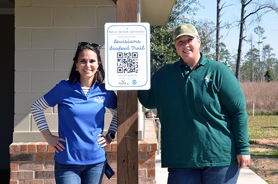 Portrait of Emily Maung-Douglass and Tracie Ramey, manager of the Sam Houston Jones State Park